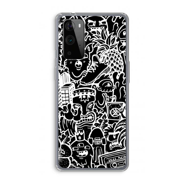 Vexx Black Mixtape: OnePlus 9 Pro Transparant Hoesje