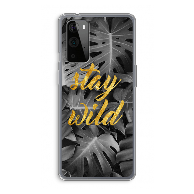 Stay wild: OnePlus 9 Pro Transparant Hoesje