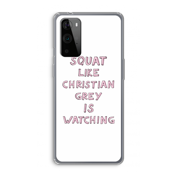 Christian Grey: OnePlus 9 Pro Transparant Hoesje