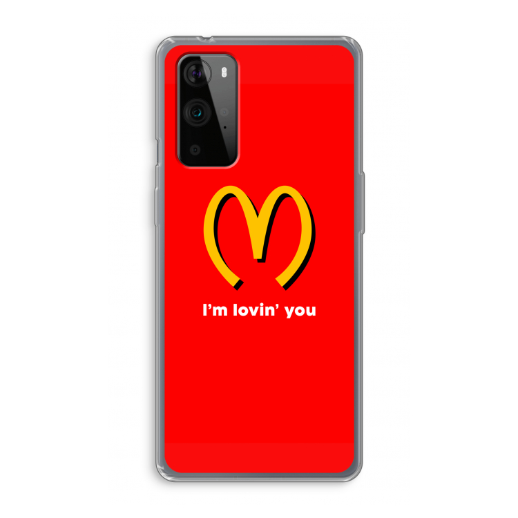 I'm lovin' you: OnePlus 9 Pro Transparant Hoesje