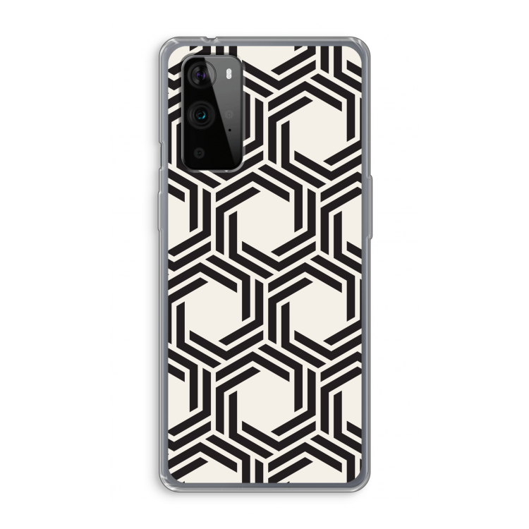 Geometrisch patroon: OnePlus 9 Pro Transparant Hoesje