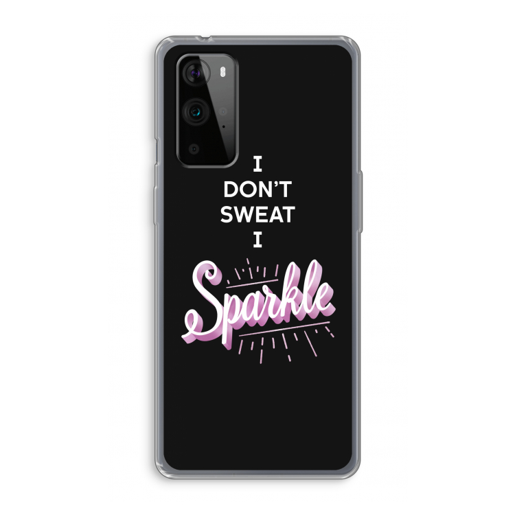 Sparkle quote: OnePlus 9 Pro Transparant Hoesje
