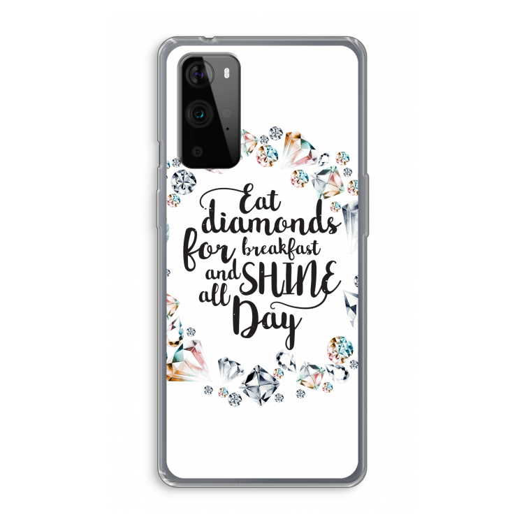 Diamonds: OnePlus 9 Pro Transparant Hoesje