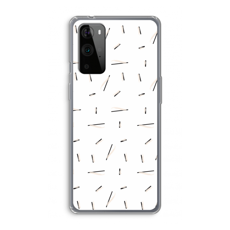 Hipster stripes: OnePlus 9 Pro Transparant Hoesje