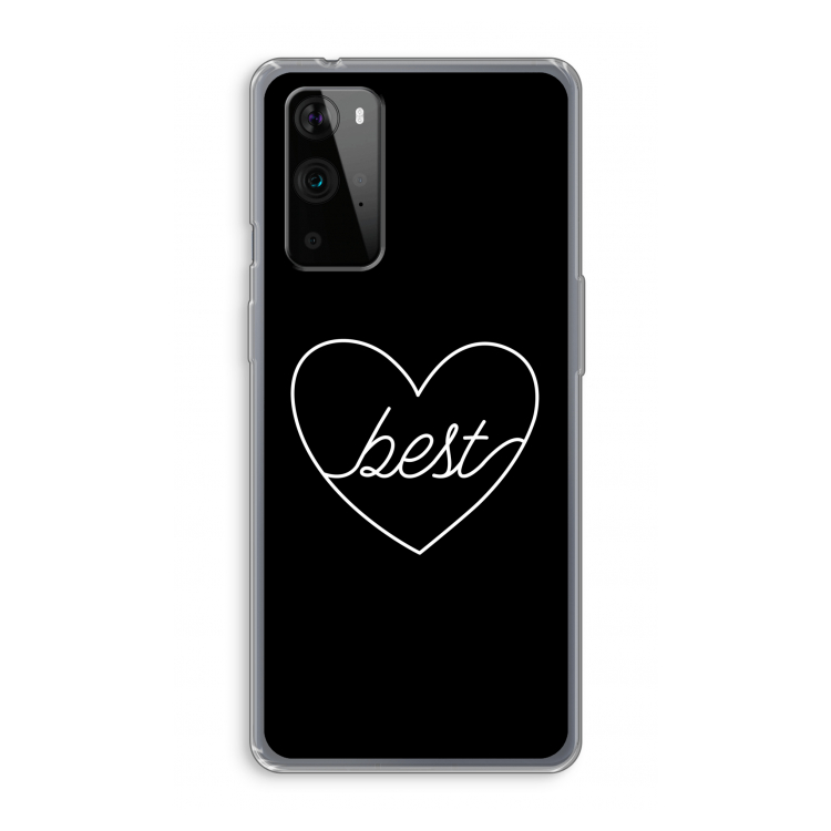 Best heart black: OnePlus 9 Pro Transparant Hoesje