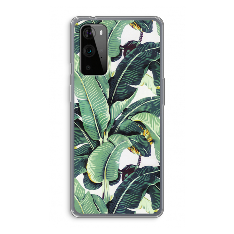 Bananenbladeren: OnePlus 9 Pro Transparant Hoesje