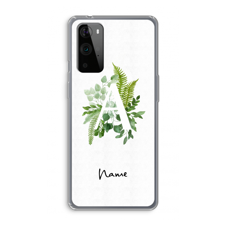 Green Brush: OnePlus 9 Pro Transparant Hoesje