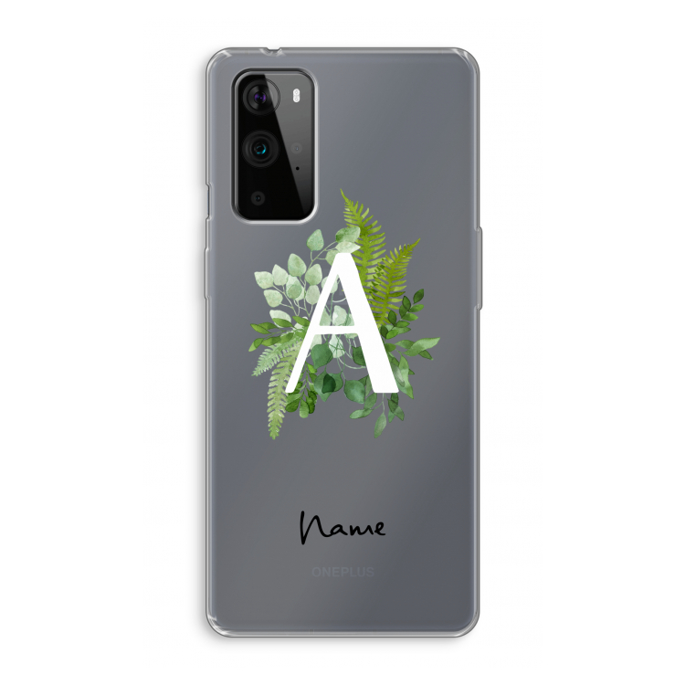 Green Brush: OnePlus 9 Pro Transparant Hoesje