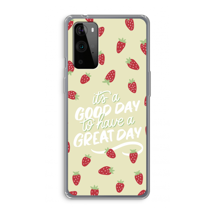 Don't forget to have a great day: OnePlus 9 Pro Transparant Hoesje
