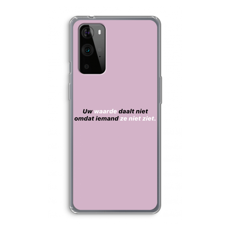 uw waarde daalt niet: OnePlus 9 Pro Transparant Hoesje