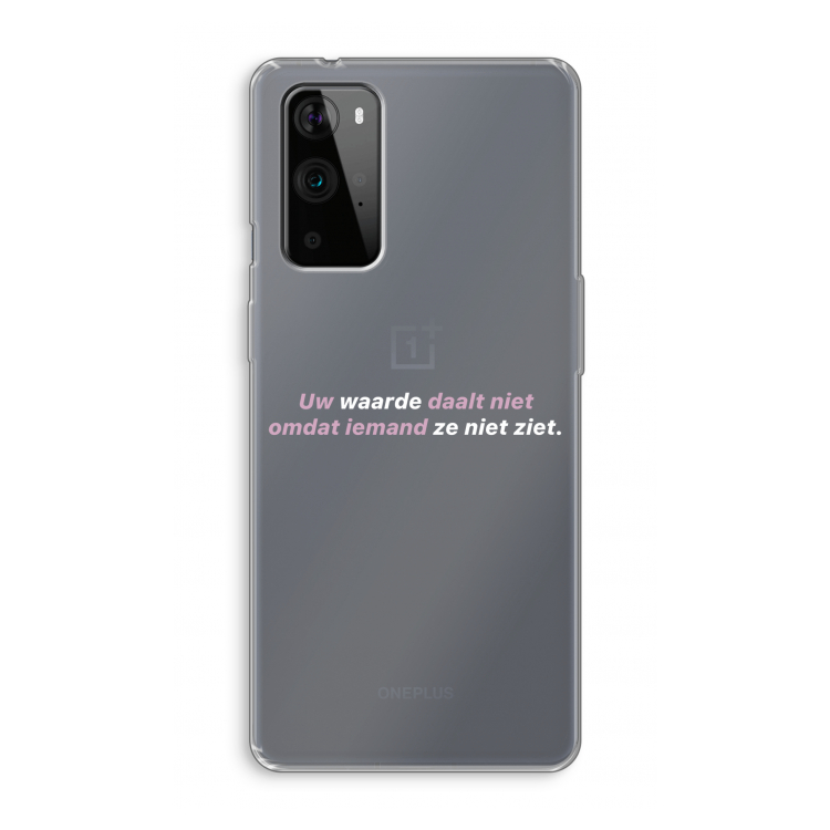 uw waarde daalt niet: OnePlus 9 Pro Transparant Hoesje
