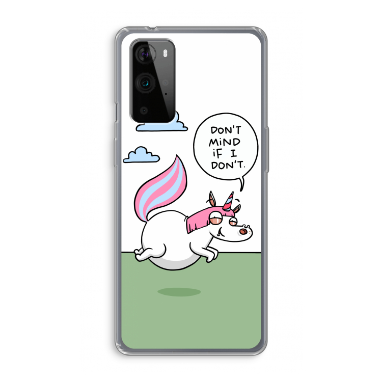 Unicorn: OnePlus 9 Pro Transparant Hoesje