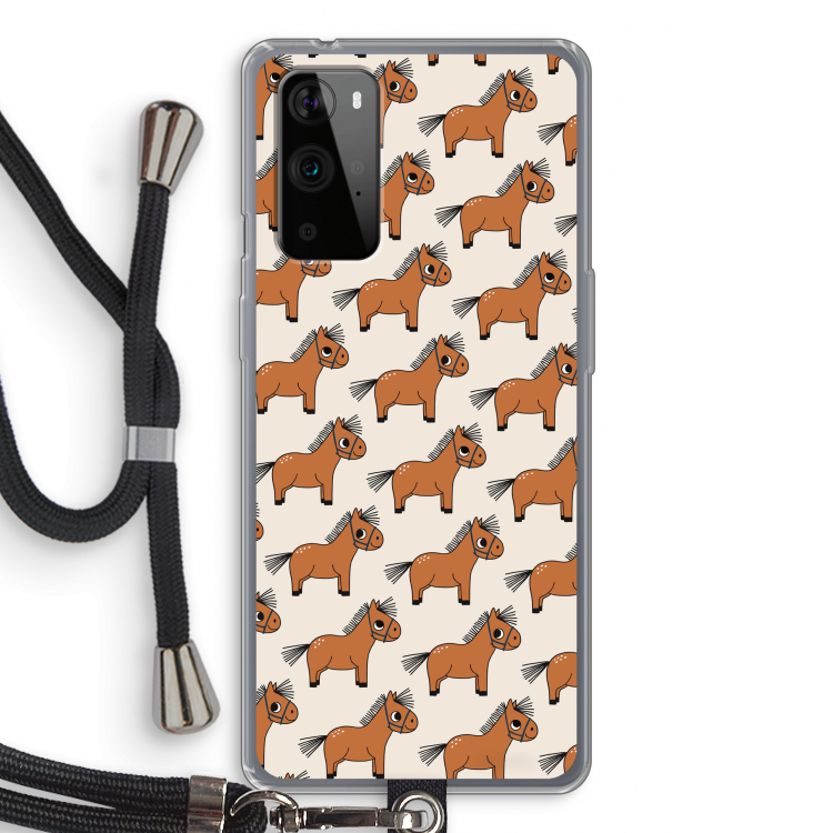 Pony: OnePlus 9 Pro Transparant Hoesje met koord