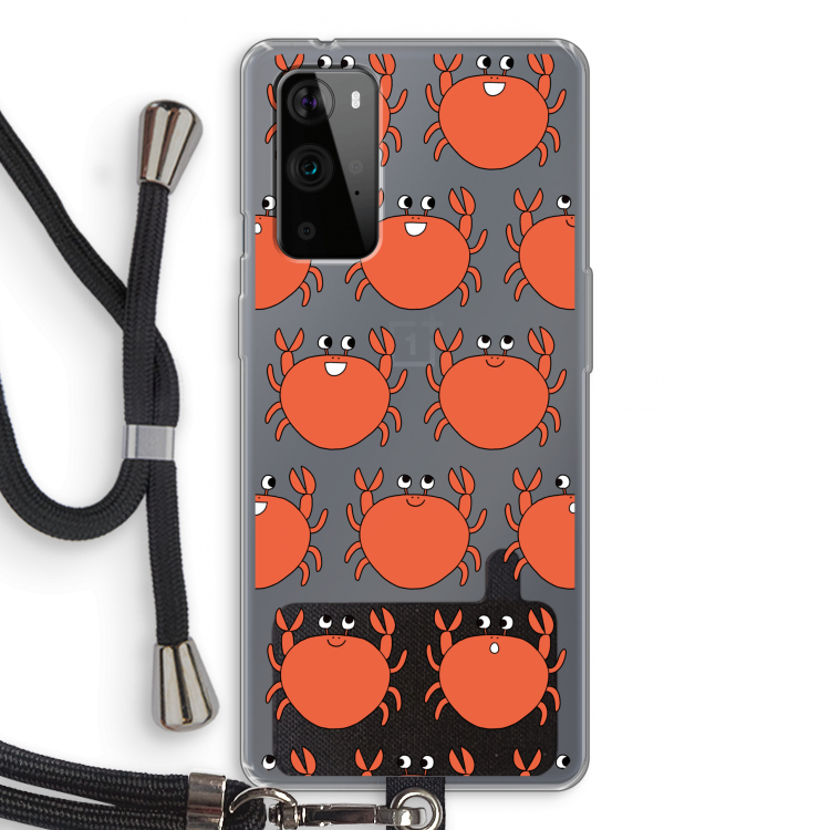 Krab: OnePlus 9 Pro Transparant Hoesje met koord