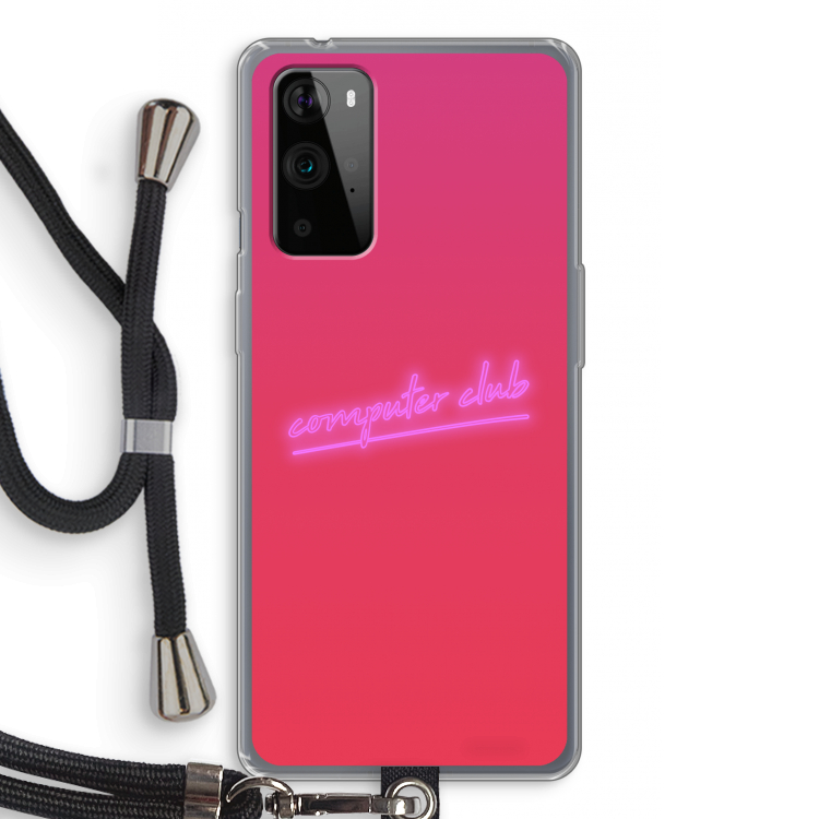 Vice Glow: OnePlus 9 Pro Transparant Hoesje met koord