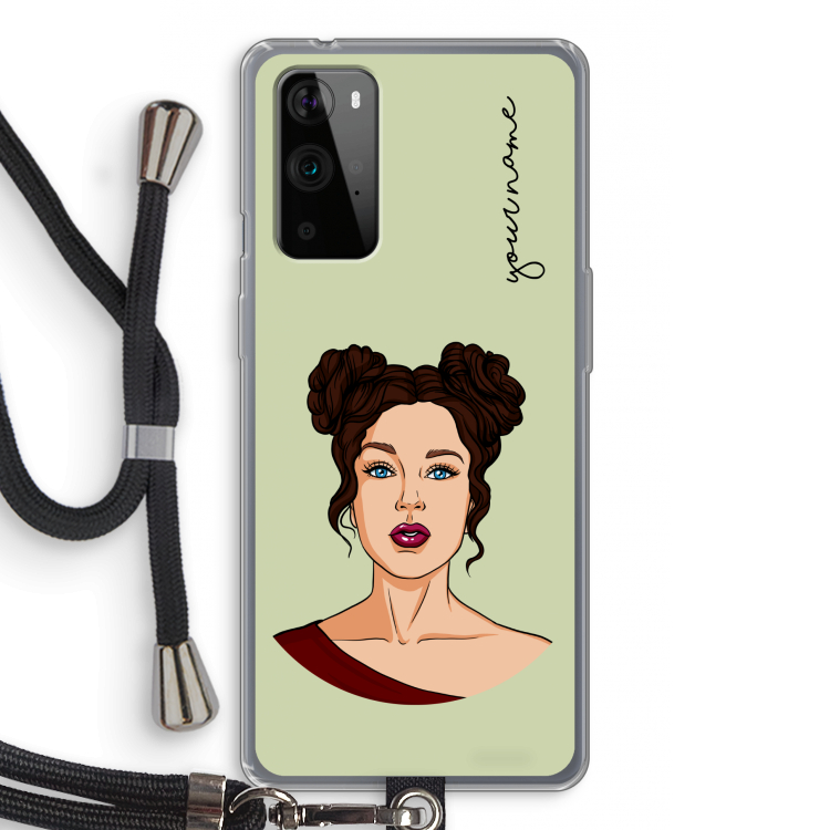 Pop-Art Creator: OnePlus 9 Pro Transparant Hoesje met koord