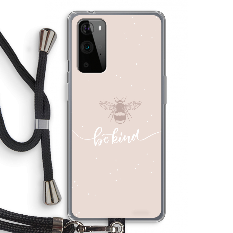 Be(e) kind: OnePlus 9 Pro Transparant Hoesje met koord