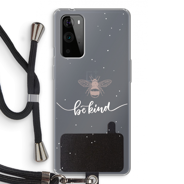 Be(e) kind: OnePlus 9 Pro Transparant Hoesje met koord