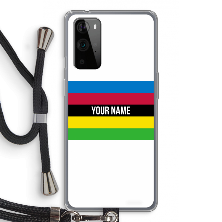WK Wielrennen: OnePlus 9 Pro Transparant Hoesje met koord