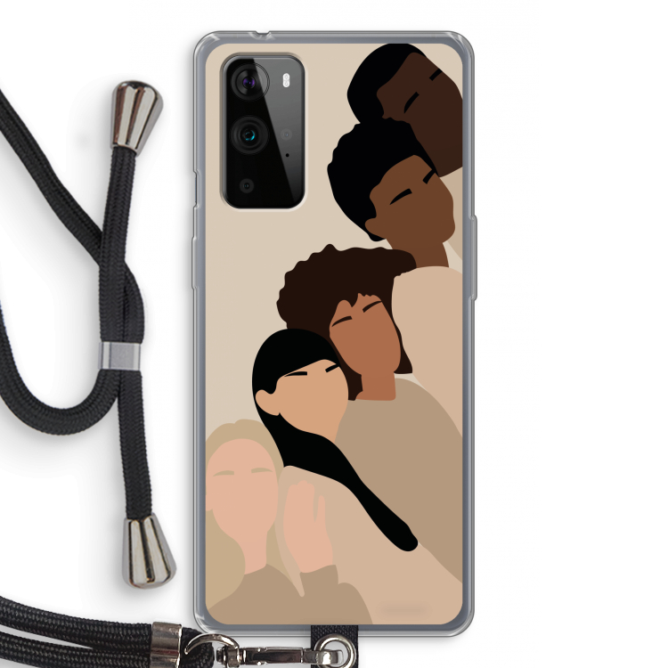 Sweet creatures: OnePlus 9 Pro Transparant Hoesje met koord