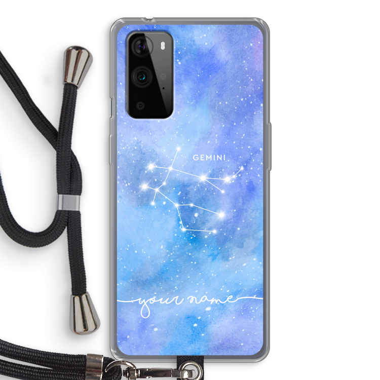 Sterrenbeeld - Licht: OnePlus 9 Pro Transparant Hoesje met koord