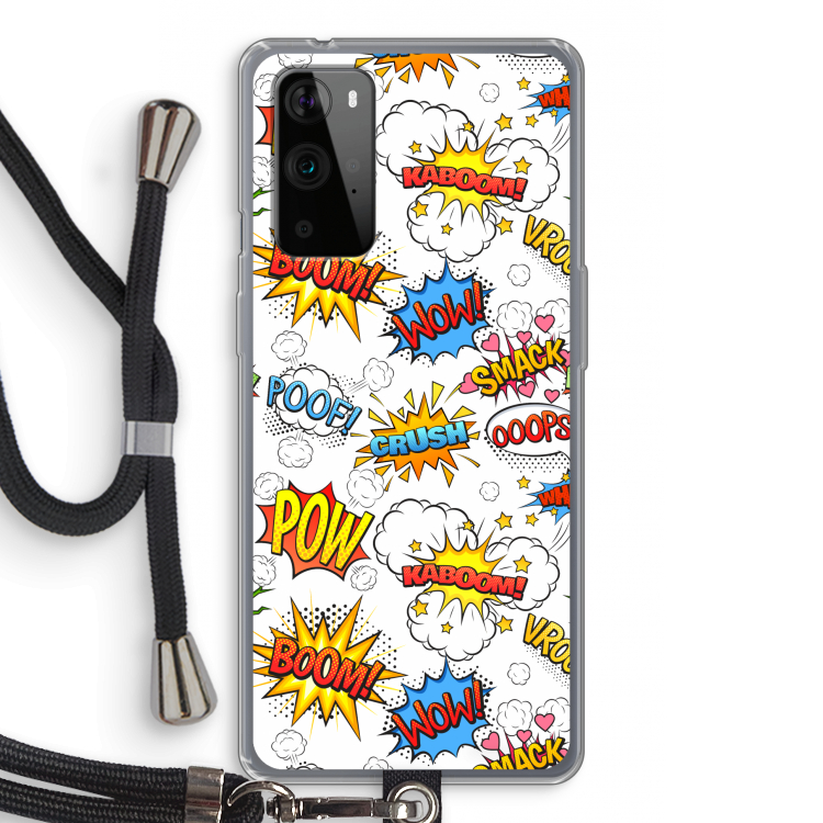 Pow Smack: OnePlus 9 Pro Transparant Hoesje met koord
