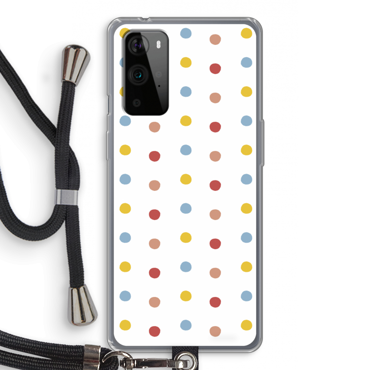 Bollen: OnePlus 9 Pro Transparant Hoesje met koord