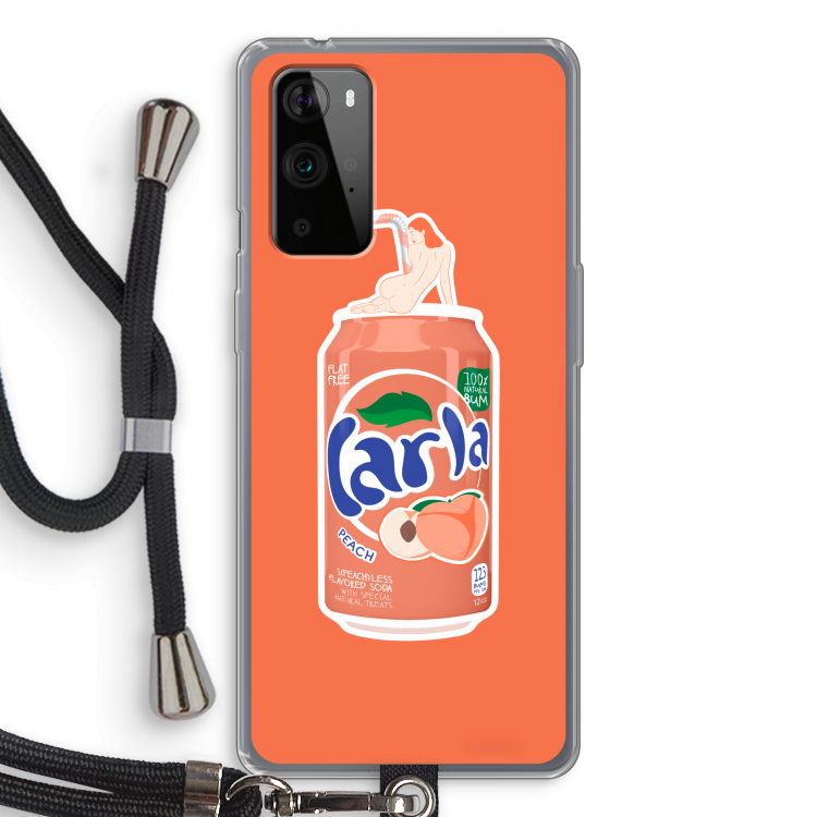 S(peach)less: OnePlus 9 Pro Transparant Hoesje met koord