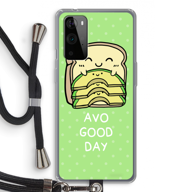 Avo Good Day: OnePlus 9 Pro Transparant Hoesje met koord