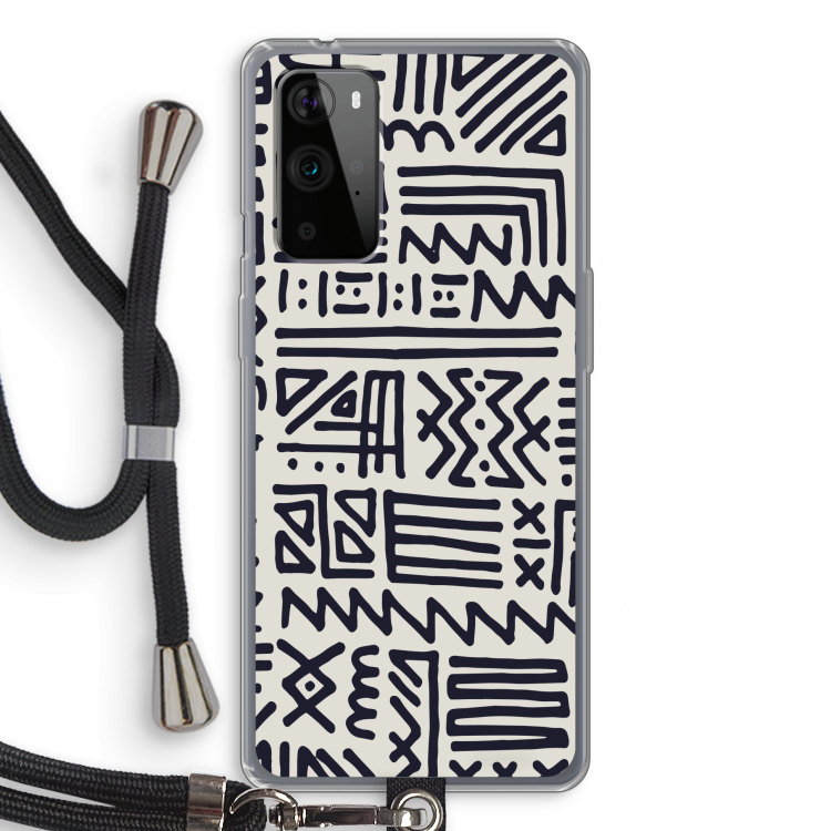 Marrakech print: OnePlus 9 Pro Transparant Hoesje met koord
