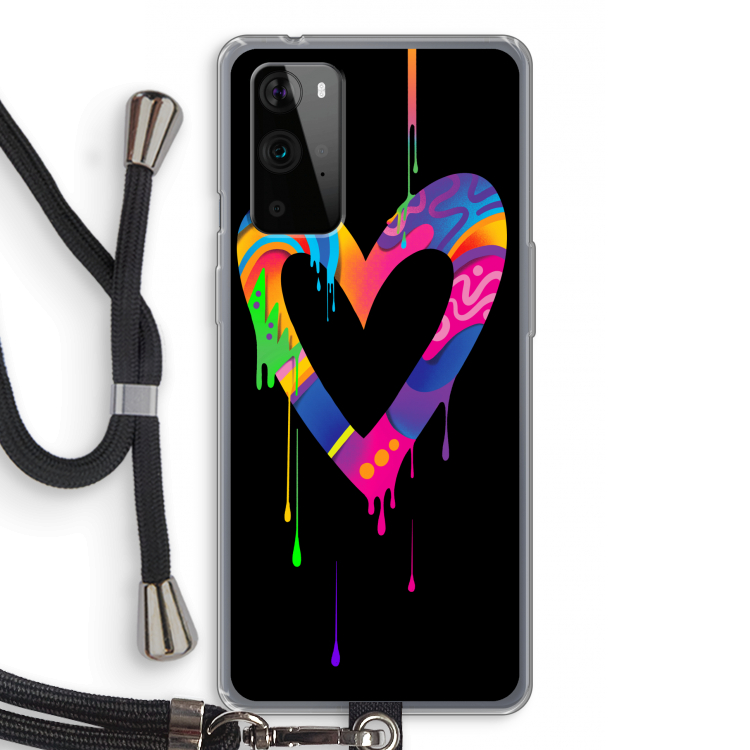 Melts My Heart: OnePlus 9 Pro Transparant Hoesje met koord