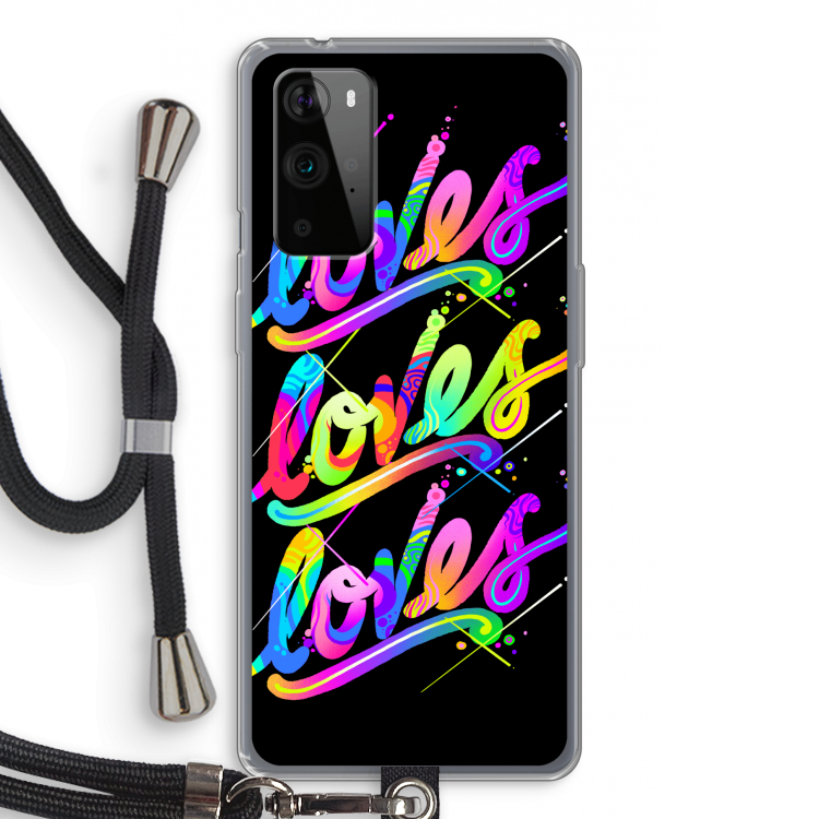 Loves: OnePlus 9 Pro Transparant Hoesje met koord