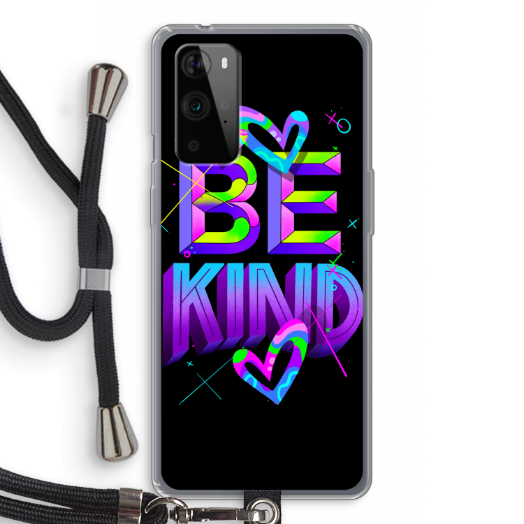 Be Kind: OnePlus 9 Pro Transparant Hoesje met koord