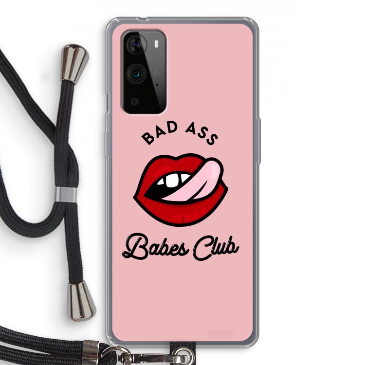 Badass Babes Club: OnePlus 9 Pro Transparant Hoesje met koord