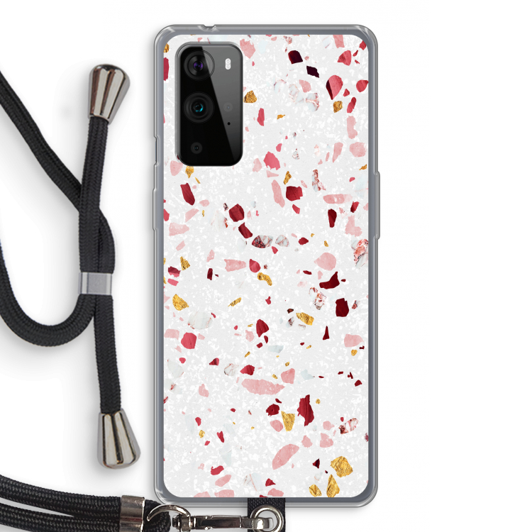 Terrazzo N°9: OnePlus 9 Pro Transparant Hoesje met koord