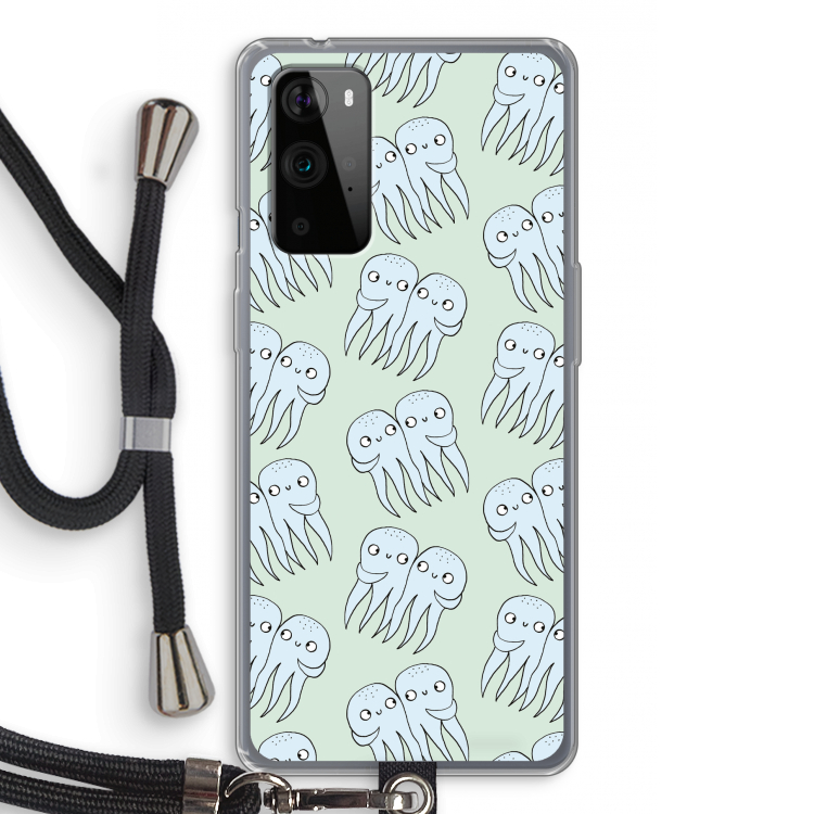 Octopussen: OnePlus 9 Pro Transparant Hoesje met koord