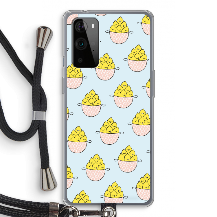 Citroenen: OnePlus 9 Pro Transparant Hoesje met koord