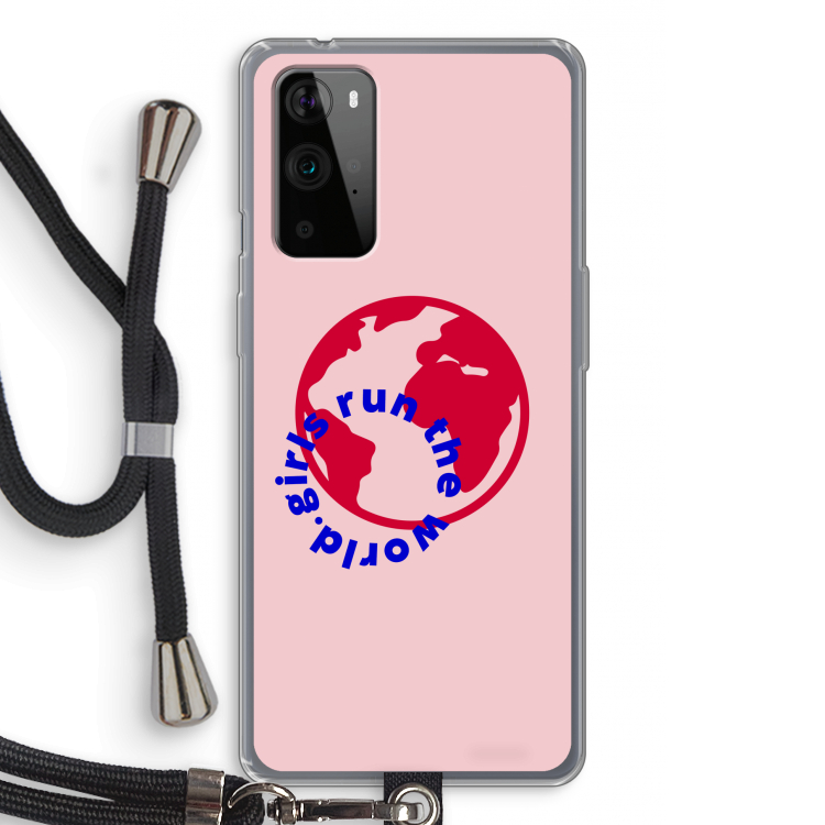 Run The World: OnePlus 9 Pro Transparant Hoesje met koord