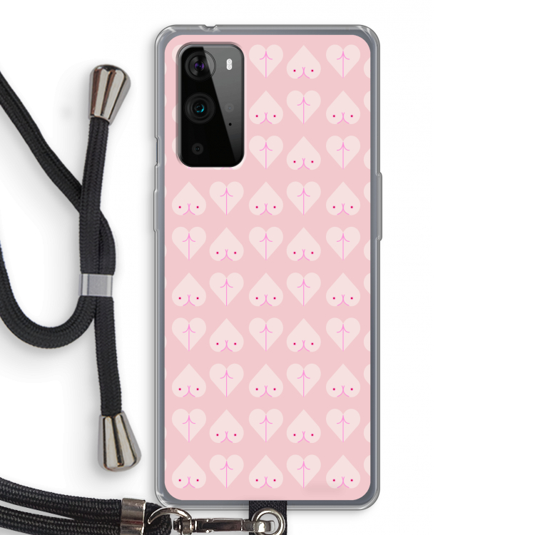 Ass 'n Titties: OnePlus 9 Pro Transparant Hoesje met koord