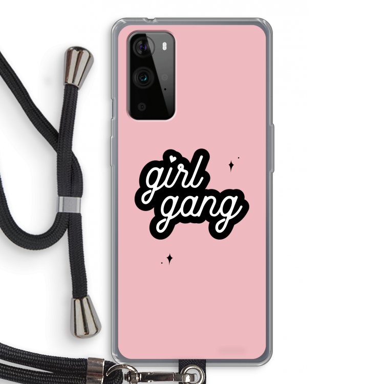 Girl Gang: OnePlus 9 Pro Transparant Hoesje met koord