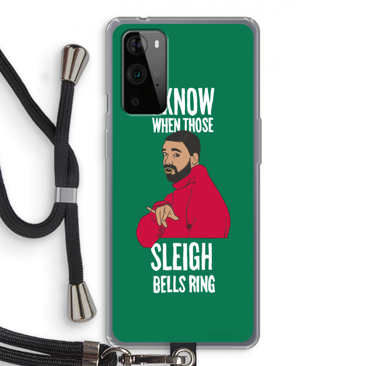 Sleigh Bells Ring: OnePlus 9 Pro Transparant Hoesje met koord