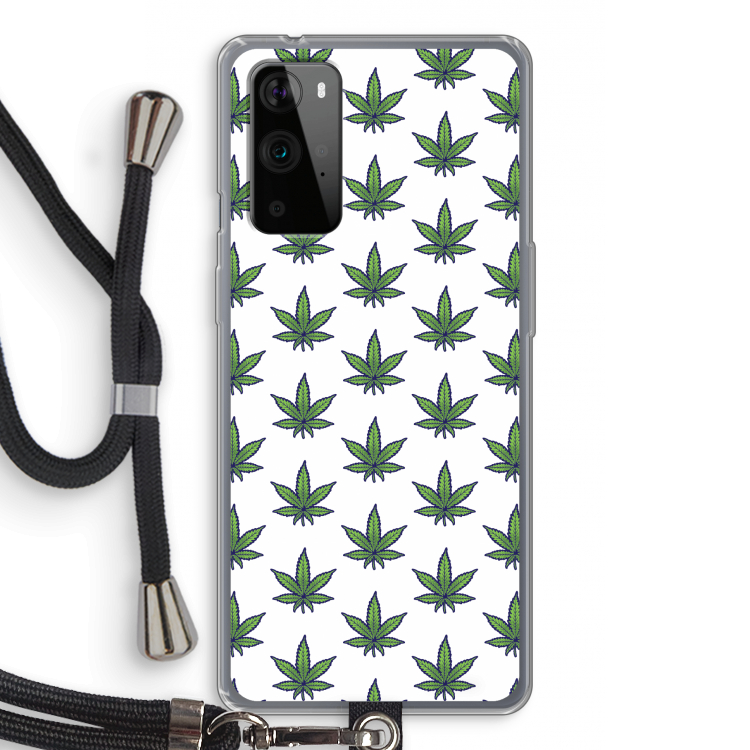 Weed: OnePlus 9 Pro Transparant Hoesje met koord