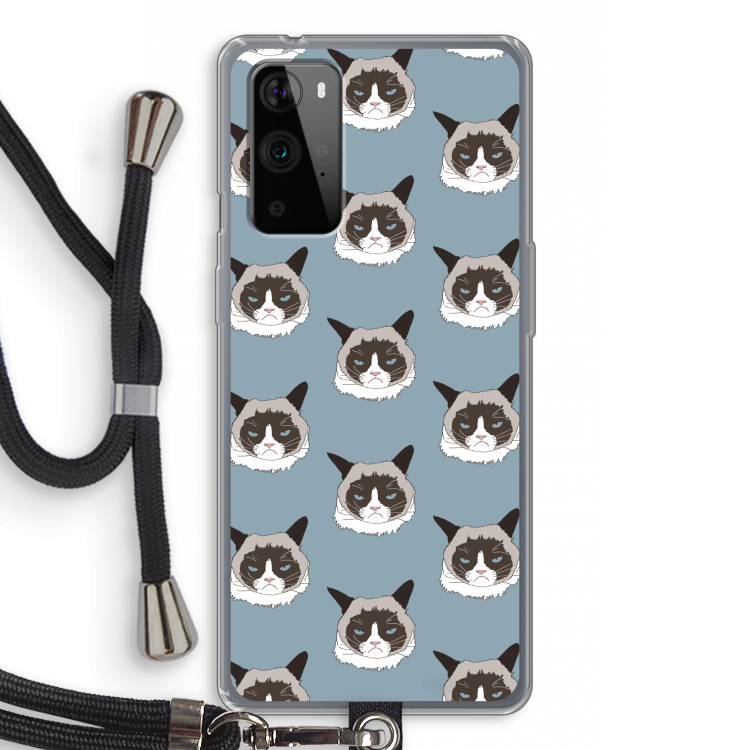 It's a Purrr Case: OnePlus 9 Pro Transparant Hoesje met koord