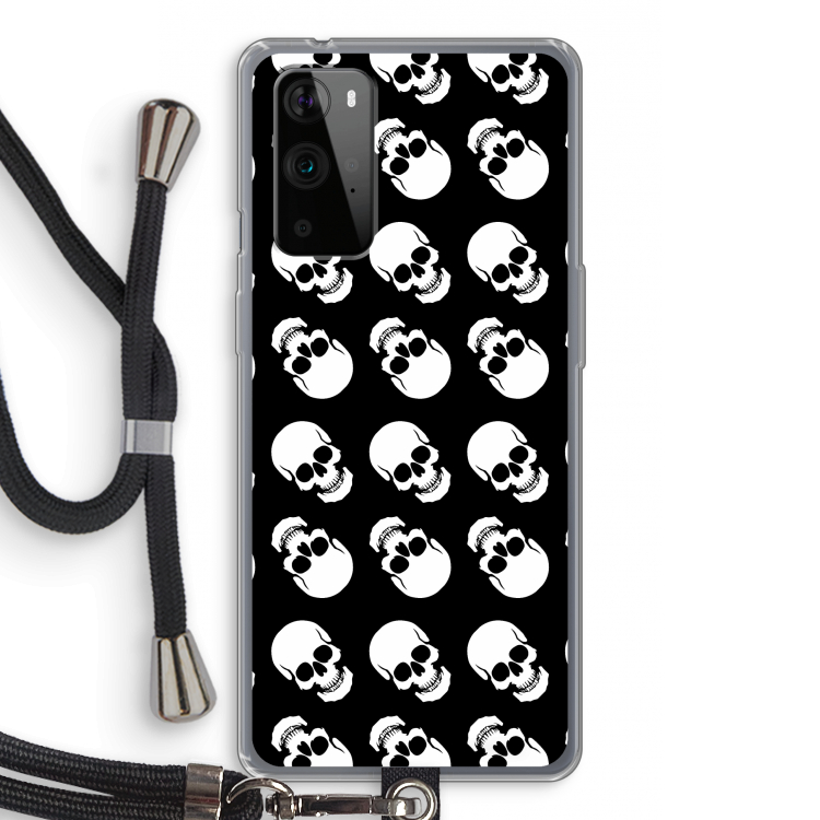 Musketon Skulls: OnePlus 9 Pro Transparant Hoesje met koord