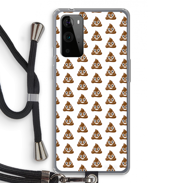 Poop emoji: OnePlus 9 Pro Transparant Hoesje met koord