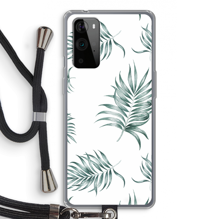 Simple leaves: OnePlus 9 Pro Transparant Hoesje met koord