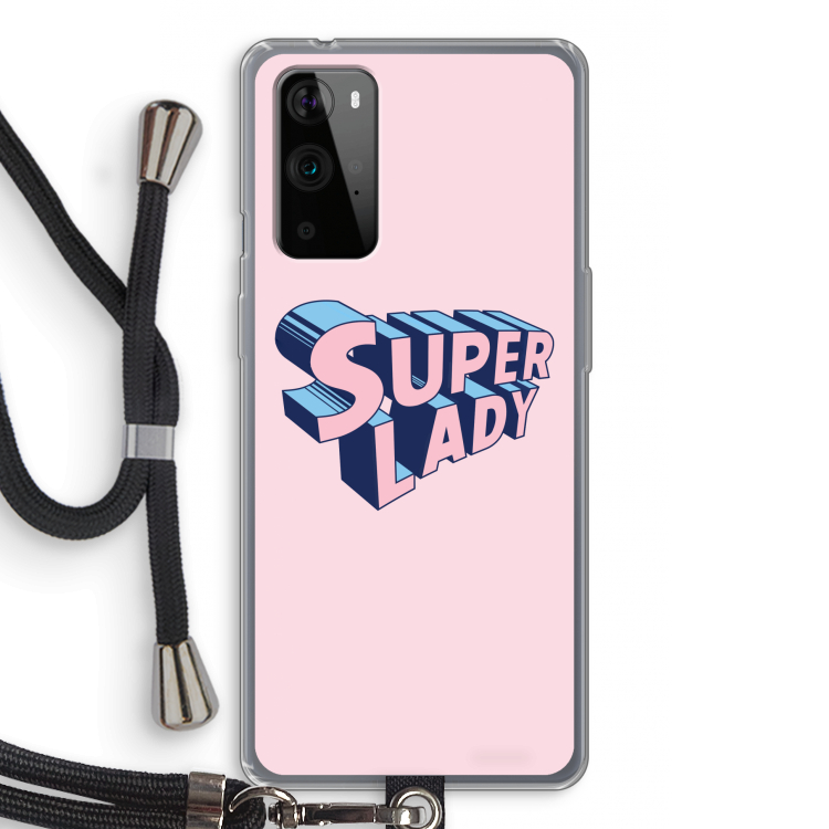 Superlady: OnePlus 9 Pro Transparant Hoesje met koord