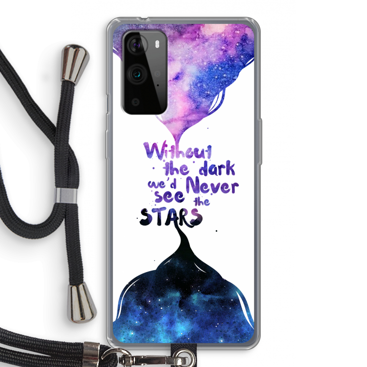 Stars quote: OnePlus 9 Pro Transparant Hoesje met koord