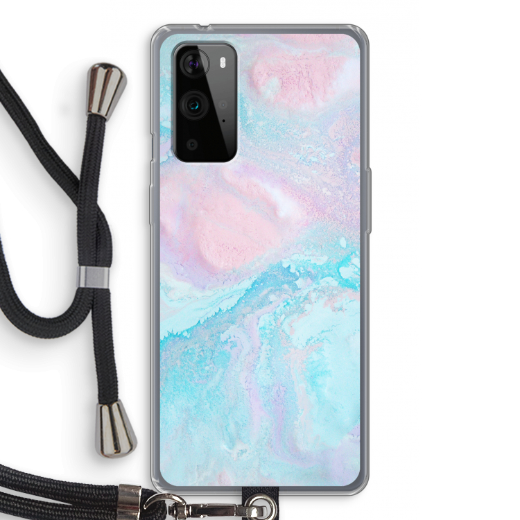 Fantasie pastel: OnePlus 9 Pro Transparant Hoesje met koord
