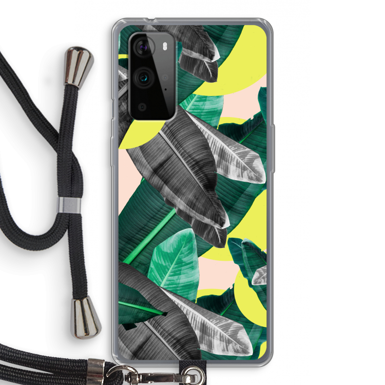Fantasie jungle: OnePlus 9 Pro Transparant Hoesje met koord